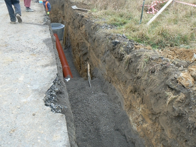 Výstavba inženýrských sítí Farské