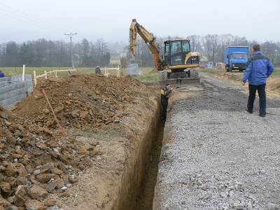 Výstavba inženýrských sítí Farské